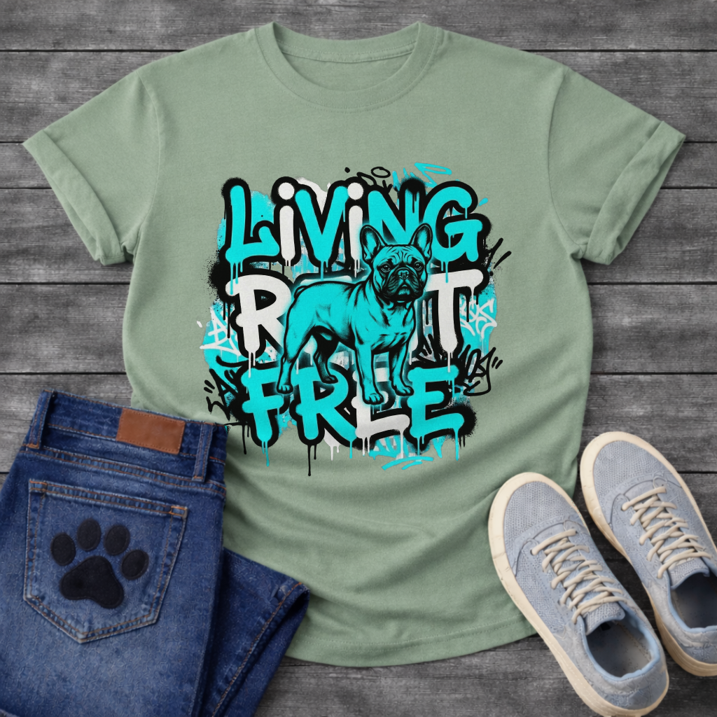 Living Rent Free Frenchie funny French Bulldog shirt for dog owners