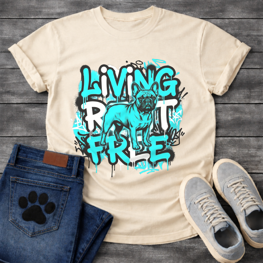 Living Rent Free Frenchie funny French Bulldog shirt for dog owners
