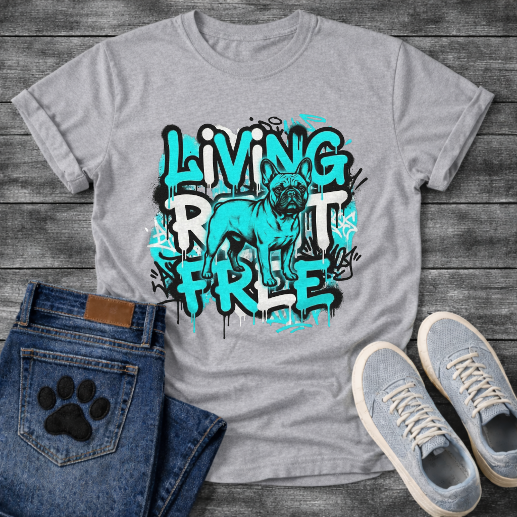 Living Rent Free Frenchie funny French Bulldog shirt for dog owners