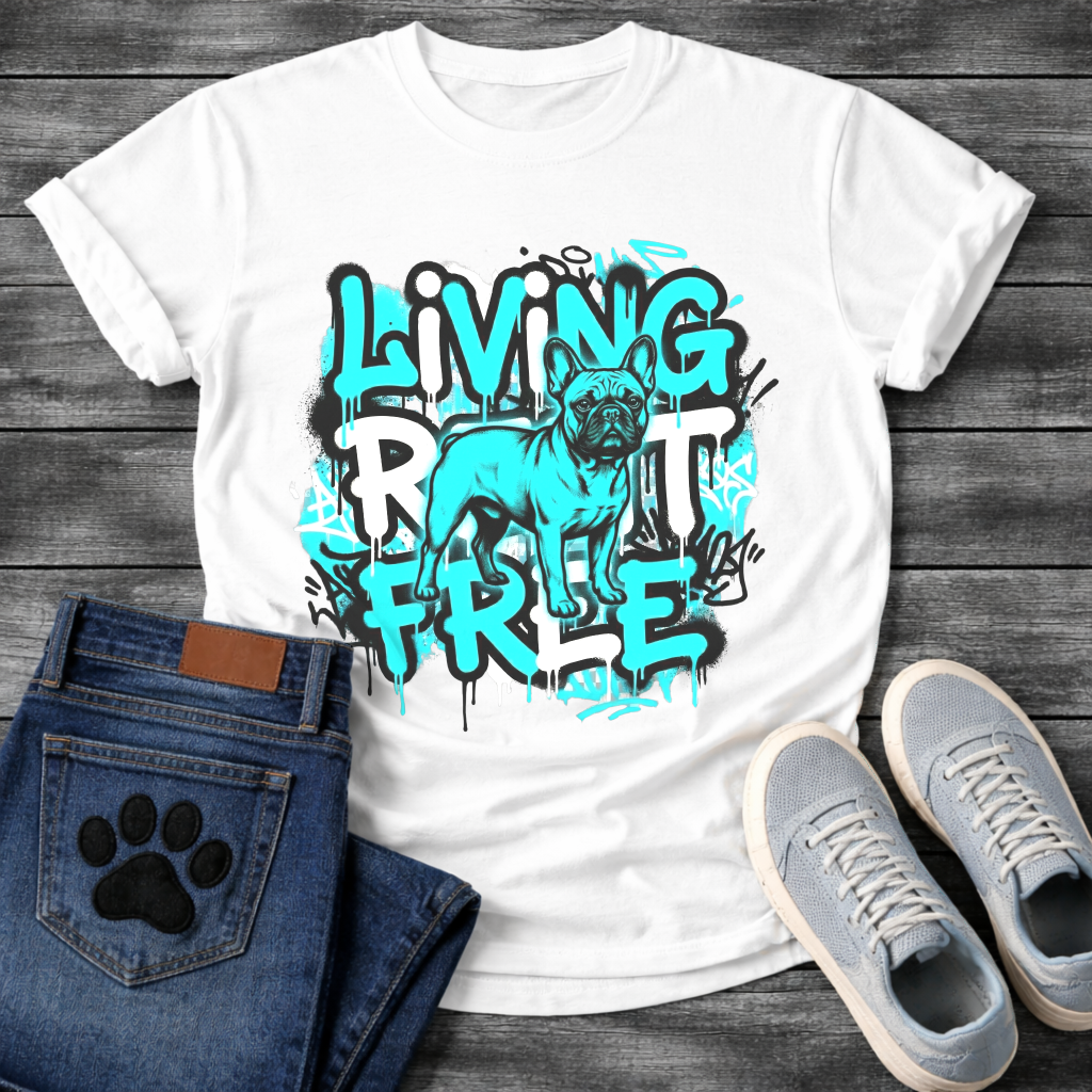 Living Rent Free Frenchie funny French Bulldog shirt for dog owners