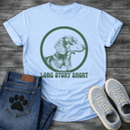 Long Story Short funny dog shirt white Dachshund pet lover apparel tee