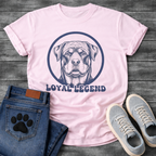 Loyal Legend funny dog shirt white Rottweiler pet lover apparel tee