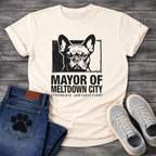 French Bulldog Mayor of Meltdown City Frenchie Jurisdiction funny dog shirt tee