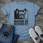French Bulldog Mayor of Meltdown City Frenchie Jurisdiction funny dog shirt tee