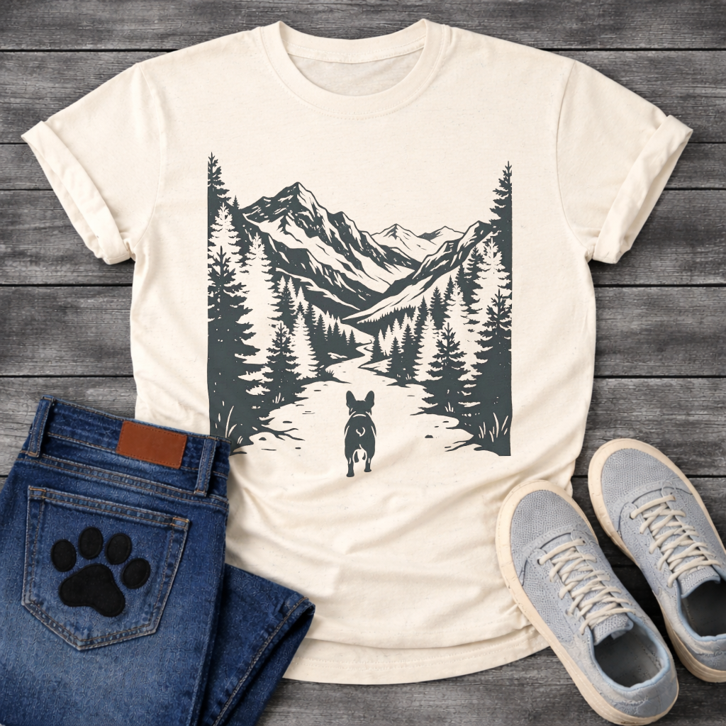 Mountain Forest Frenchie T-Shirt