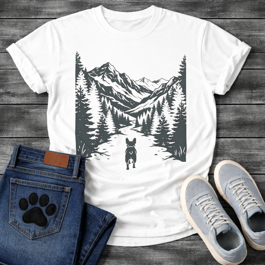 Mountain Forest Frenchie T-Shirt