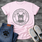New Frenchie Parent Official Member badge stamp funny dog shirt tee
