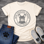 New Frenchie Parent Official Member badge stamp funny dog shirt tee

