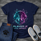 Player 2 Has Joined gaming-style announcement shirt for new dog parents