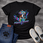 Powder Hound retro ski dog funny winter sports shirt