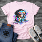 Powder Hound retro ski dog funny winter sports shirt