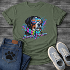 Powder Hound retro ski dog funny winter sports shirt