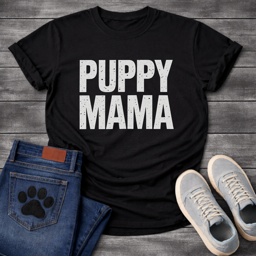 Puppy Mama dog mom shirt, pet lover apparel tee