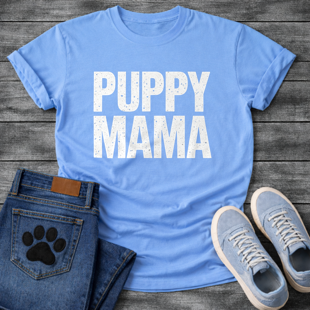 Puppy Mama dog mom shirt, pet lover apparel tee