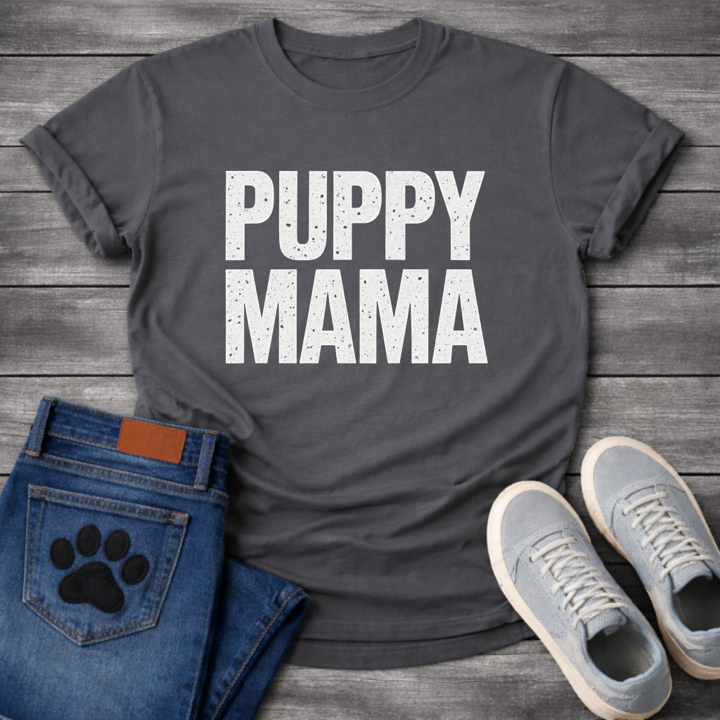 Puppy Mama dog mom shirt, pet lover apparel tee