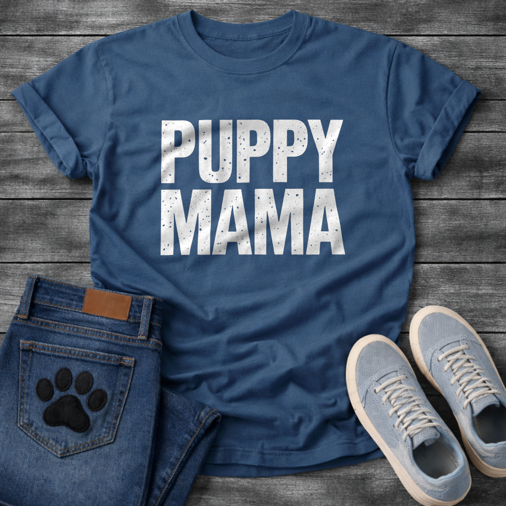 Puppy Mama dog mom shirt, pet lover apparel tee