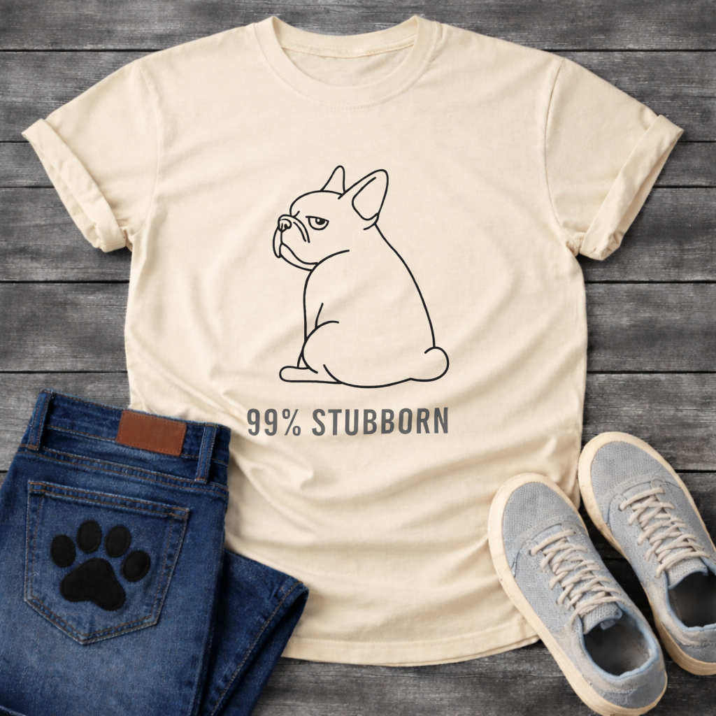 99% Stubborn Frenchie T-Shirt