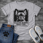 French Bulldog Selective Hearing World Tour funny dog shirt graphic tee