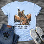 French Bulldog side eye funny dog shirt white unisex tee
