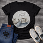 Funny dog shirt with slow mornings wet noses design for pet lovers