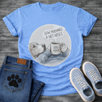 Funny dog shirt with slow mornings wet noses design for pet lovers