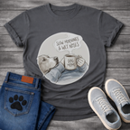 Funny dog shirt with slow mornings wet noses design for pet lovers