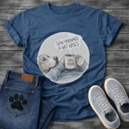 Funny dog shirt with slow mornings wet noses design for pet lovers