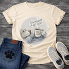 Funny dog shirt with slow mornings wet noses design for pet lovers