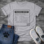 French Bulldog training report card funny t-shirt with Official Seal stamp