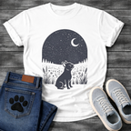 French Bulldog starry night moon silhouette funny dog shirt graphic tee