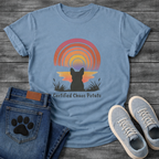 Certified Chaos Potato French Bulldog retro sunset t-shirt funny dog shirt pet lover apparel