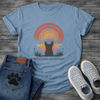 Runs on Zoomies and Zero Regrets French Bulldog sunset t-shirt white pet lover apparel funny dog shirt