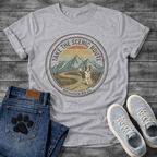 Funny take the scenic route dog shirt for outdoor loving pet parents
