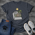 French Bulldog escape key nature scene funny dog shirt graphic unisex tee

