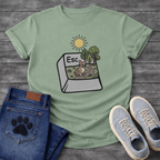 French Bulldog escape key nature scene funny dog shirt graphic unisex tee
