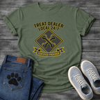 Treat Dealer Local 24/7 Certified Provider funny dog parent badge shirt