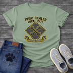 Treat Dealer Local 24/7 Certified Provider funny dog parent badge shirt