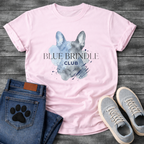 Blue Brindle Club French Bulldog watercolor graphic dog shirt unisex tee