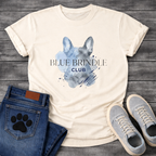 Blue Brindle Club French Bulldog watercolor graphic dog shirt unisex tee