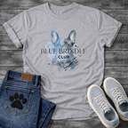 Blue Brindle Club French Bulldog watercolor graphic dog shirt unisex tee